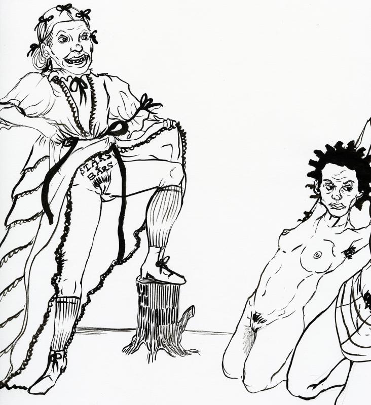 Second Detail of "Missus' Leeroy Shows Out"