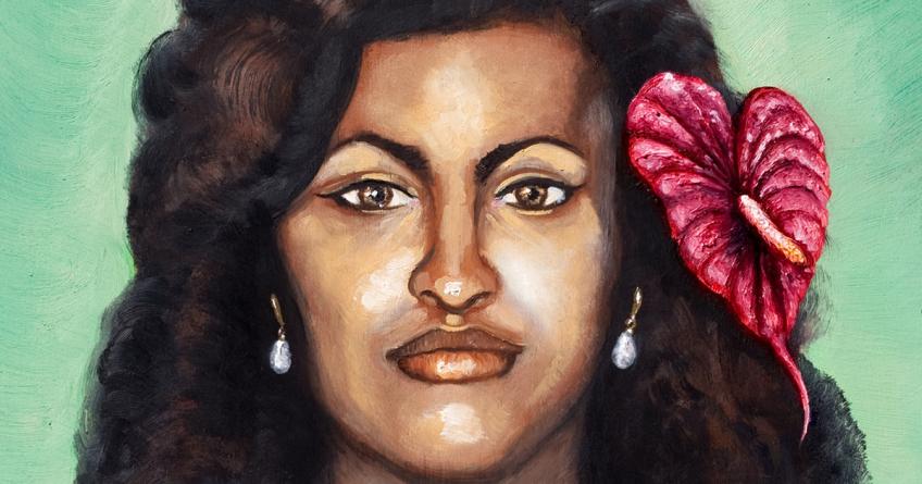 Hawaiian Princess by Mani Price, detail