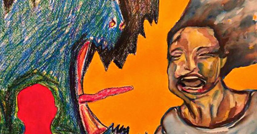 Motherless Fatherless B-side, painting